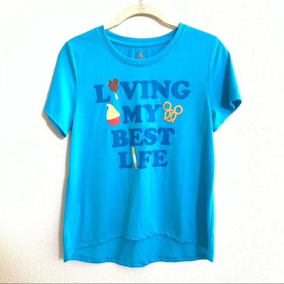 DISNEY PARKS Food Icons Tee - Living My Best Life - Picture 2 of 4